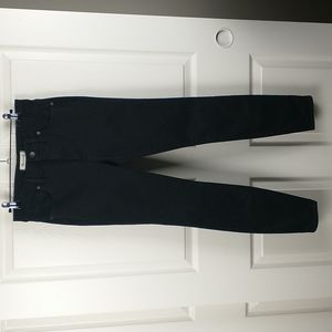 Madewell 9" High Rise Stretch Skinny Jeans ISKO Stay Black Womens 27